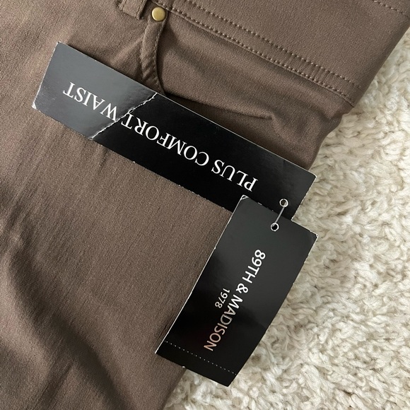 Women’s Size 10 89th & Madison Mocha Stretch Pants NWT - Picture 4 of 7